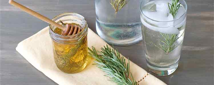 rosemary tea and rosemary water