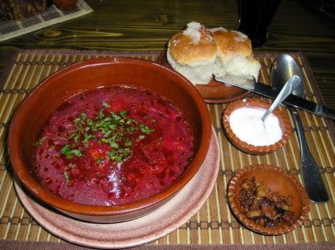borshch ukranian dish