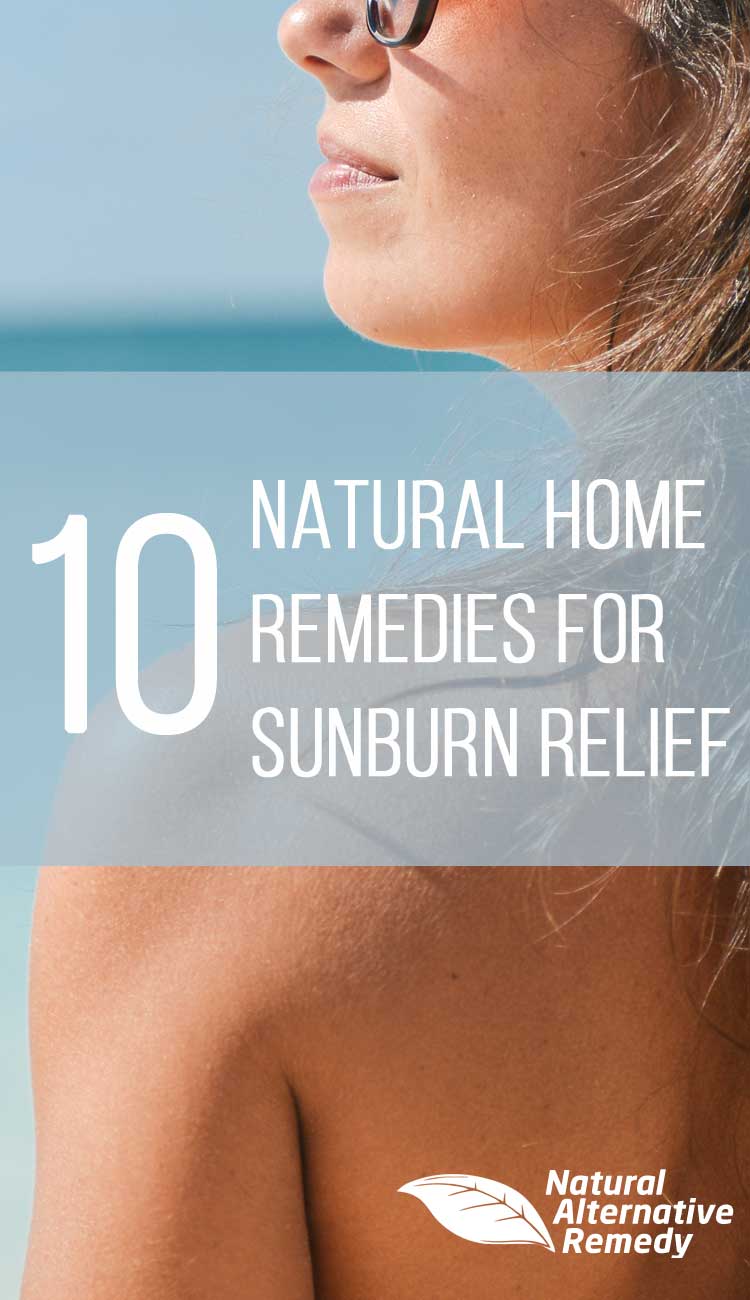 For those times when you slip up and get a red hot sunburn, we're here with 10 natural home remedies for sunburn relief right in your pantry or fridge. #sunburnrelief #naturalremedy