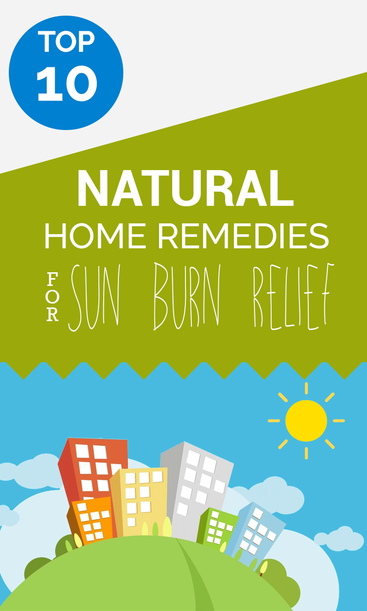 Need some immediate sunburn relief? We're here with 10 awesome natural home remedies you can find right in your pantry or fridge. #sunburnrelief #naturalremedy